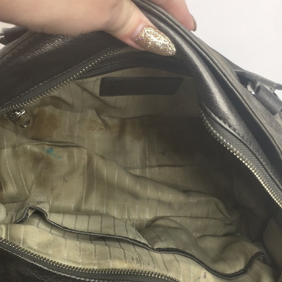 Cole Haan Zoe Satchel in metallic silver - Picture 8 of 10